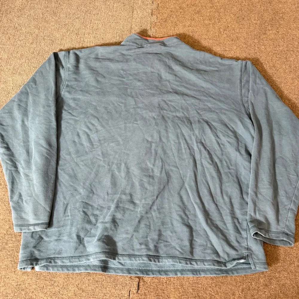 The North Face A5 Series Mens XXL 1/4 Zip‎ Pullover Grey Orange Logo Sweatshirt